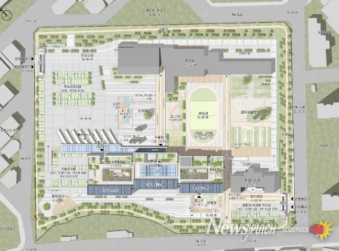 광주선광학교 현대화 개축사업 배치도