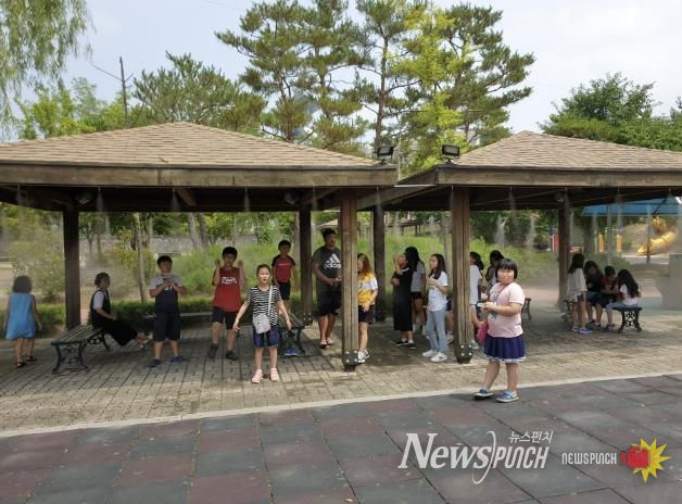 폭염 예방 시설 설치 사진