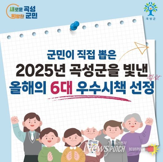 군민이 직접 뽑은 2025년 곡성군을 빛낸 올해의 6대 우수 시책 선정