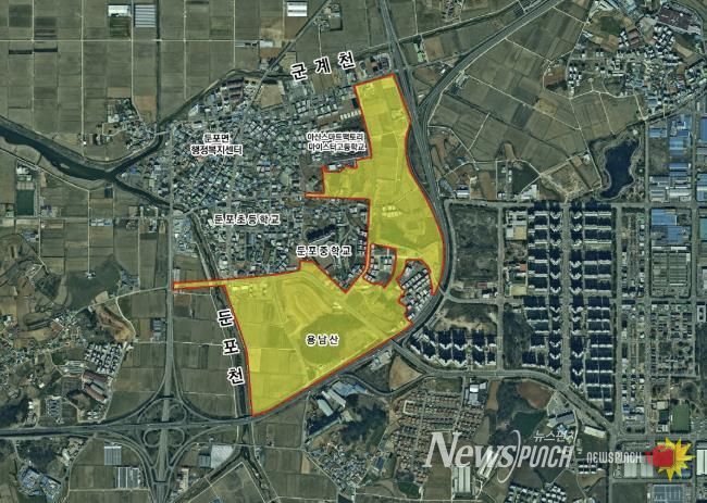 둔포 센트럴파크 위치도