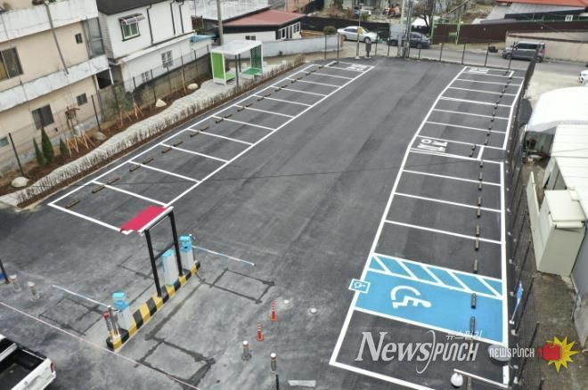 보은군 교사리, 차는 쉬고 사람은 머무는 공영주차장·쉼터 조성