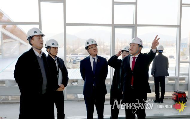 조원휘 의장, 유성복합터미널 현장 점검