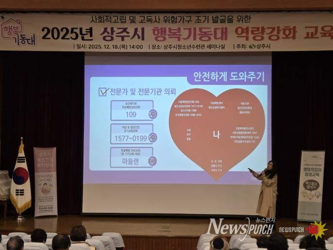 2025년 상주시 행복기동대 역량강화 교육 실시