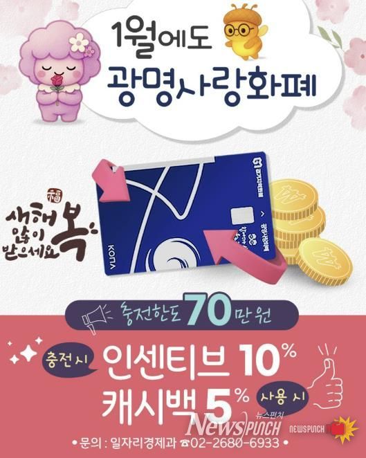 2026년 광명사랑화폐 혜택 안내문