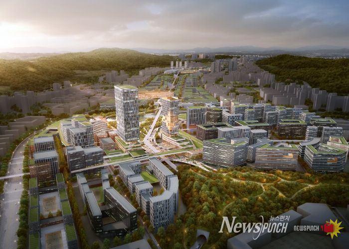 왕숙 신도시 및 도시첨단산업단지 조감도