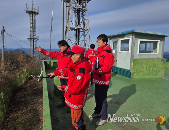 밀양시, 새해맞이 산불 감시초소 격려 방문
