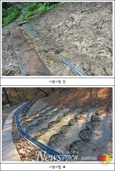 대구 동구, 신암공원 사면 안정화 특허공법 시범 사업 추진