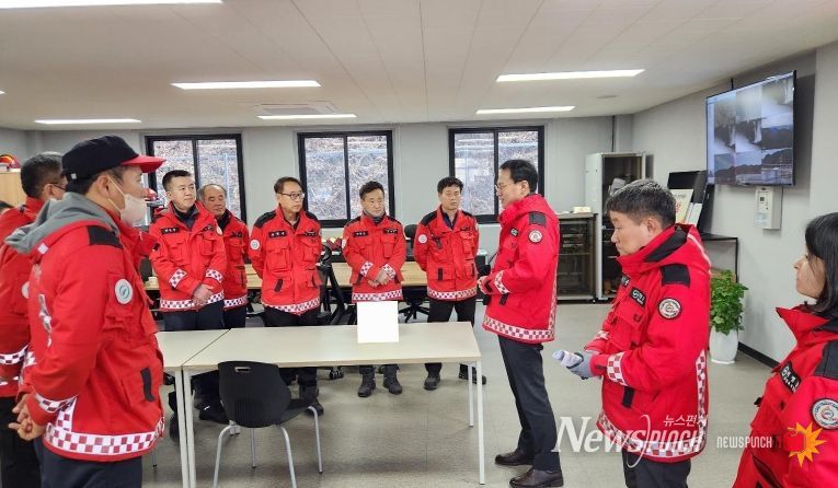 의령군, 표주업 부군수 새해 첫날 산불대응태세 점검