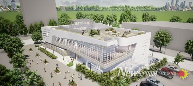 오는 7월 개관하는 성남시 판교대장도서관 조감