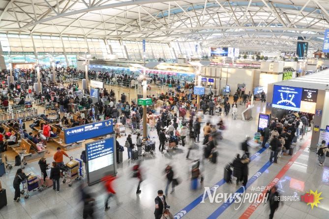 인천공항 제1여객터미널 전경