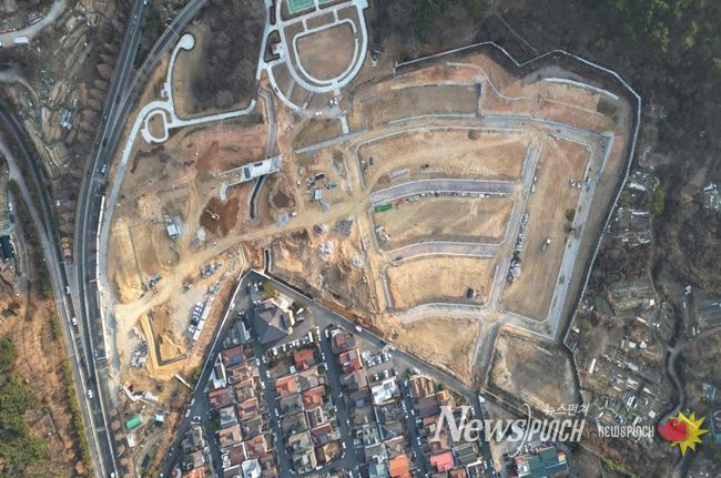 사파지구 도시개발사업 공공부지 조성현장