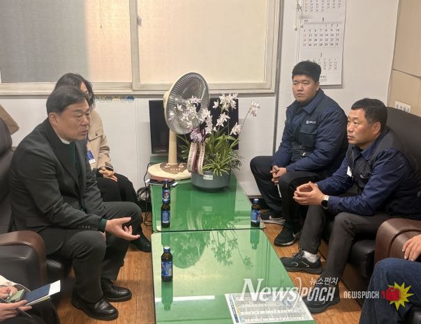 김종훈 동구청장 기업체 및 노조 방문