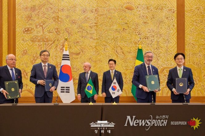 한·브라질 양해각서 체결식(청와대)