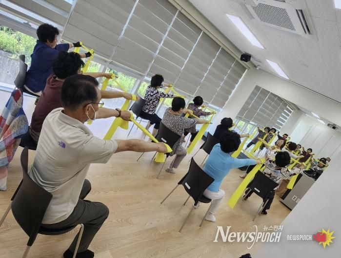 지난해 모현 건강증진형 보건지소에서 진행한 건강관리 프로그램