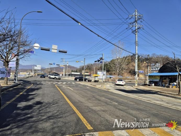 광주시, 퇴촌면 관음사거리 회전교차로 전환 공사 착공