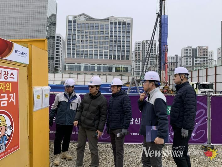 과천시, 해빙기 대비 대형 건축공사장 안전 점검 실시