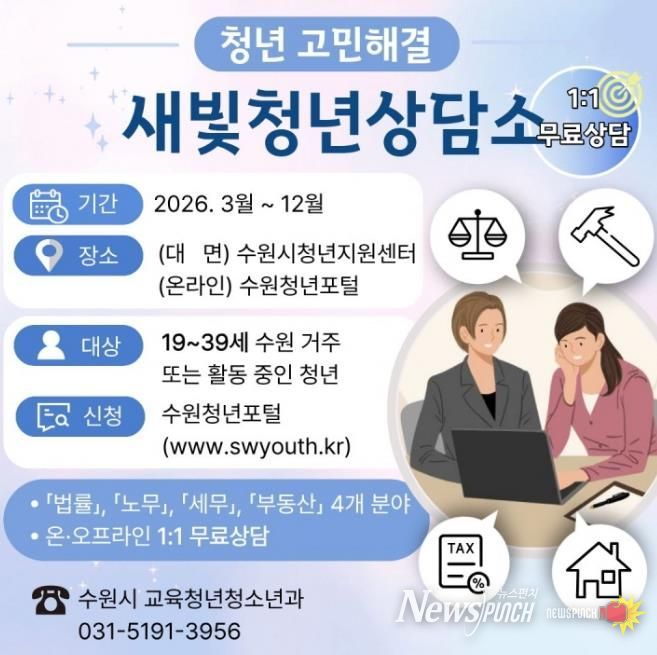 ‘새빛청년상담소’ 홍보물