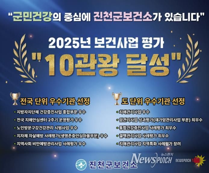 2025년 진천군 보건사업 성과