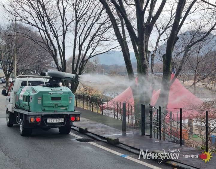 담양군, 봄철 맞아 주요 관광지 선제 방역