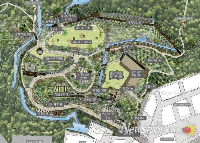 서대문구 백련근린공원 ‘놀자숲’ 조성(안)