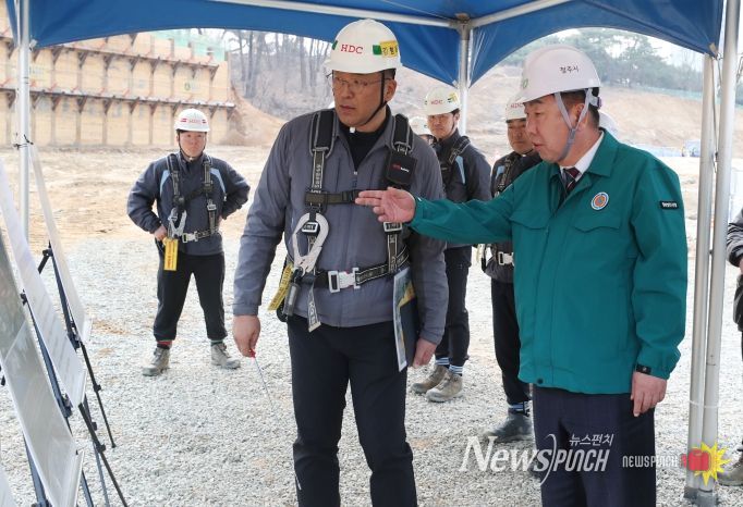 이범석 청주시장, 2026년 해빙기 대비 건설현장 점검