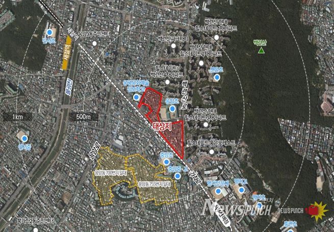 위치도(서울시 은평구 응암동 675번지 일대)