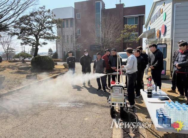 영광군, 시설원예 냉무기 시연회 개최