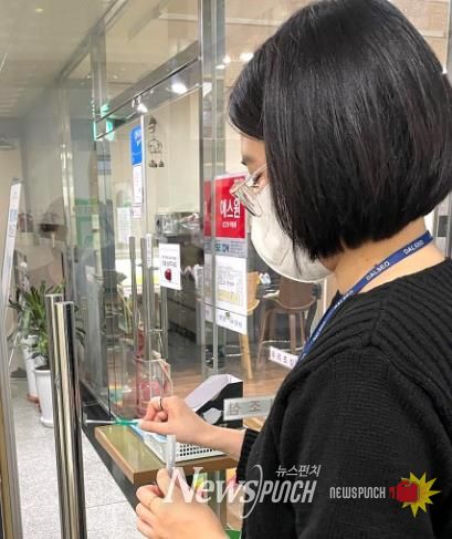 세균측정기 활용 사진