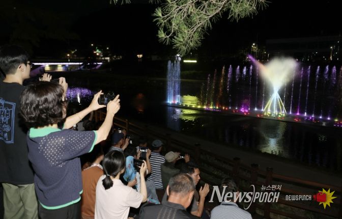 2025년 자연울림 음악분수 공연 장면