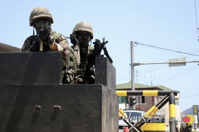 8기동사단 2025 대침투종합훈련 사전예고 홍보 사진