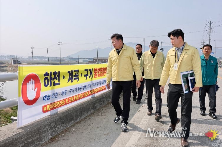 부안군, 하천·계곡 내 불법시설 정비 TF 현장 점검