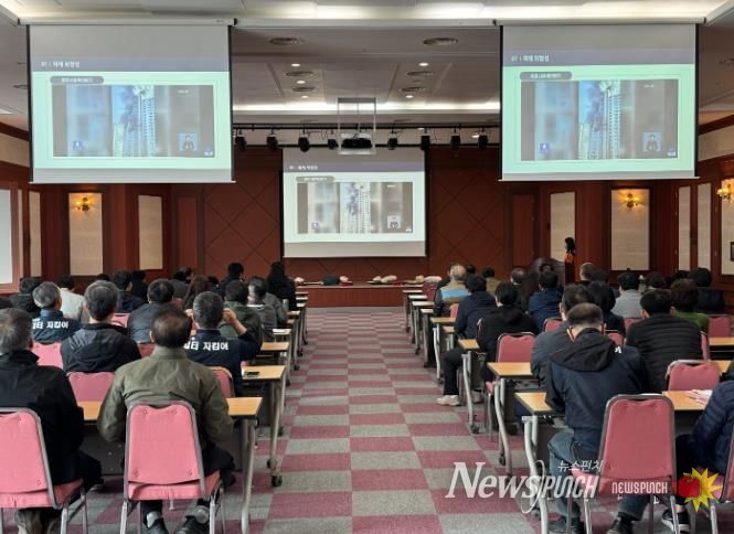 천안서북소방서, 봄철 화재예방대책 안전교육 실시