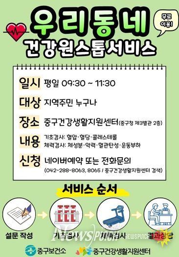 대전 중구,‘우리동네 건강원스톱서비스’신규 운영