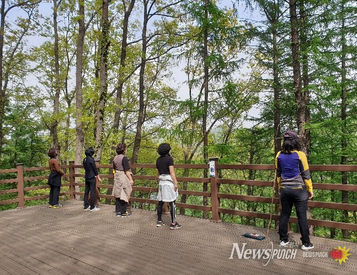 충주 계명산 치유의 숲, ‘산림치유·두드림캠프’로 본격 운영