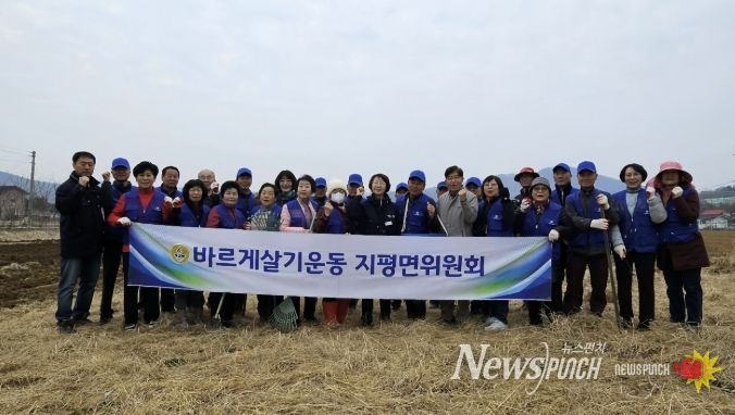지평면 유채꽃밭 조성