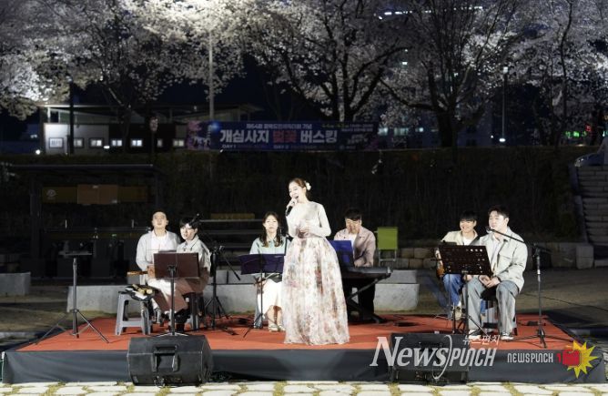 벚꽃 아래 울려 퍼진 국악의 선율... '개심사지 벚꽃 버스킹' 성황리 마무리