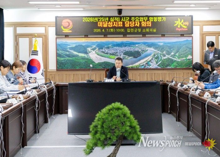 합천군, 시군 합동평가 실적 제고 총력