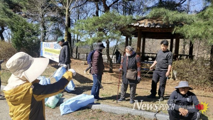 봉화군 물야면 오전2리 마을회, 벚꽃 관광객 맞이 마을 단장