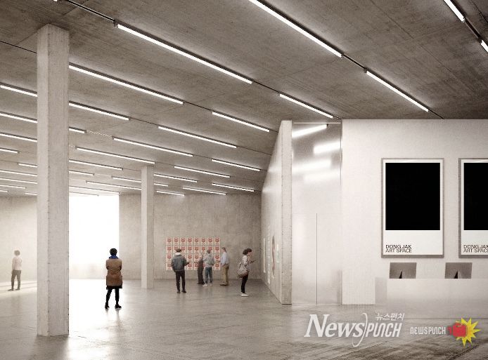 갤러리타운(가칭 동작아트스페이스) 내부 투시도