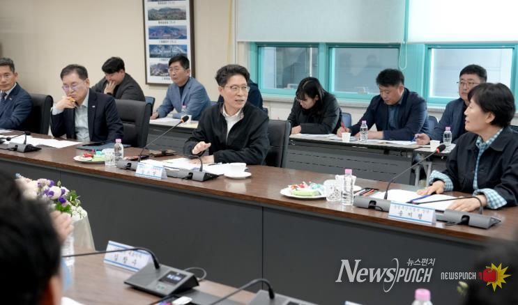 농자재 수급 상황 점검 사진