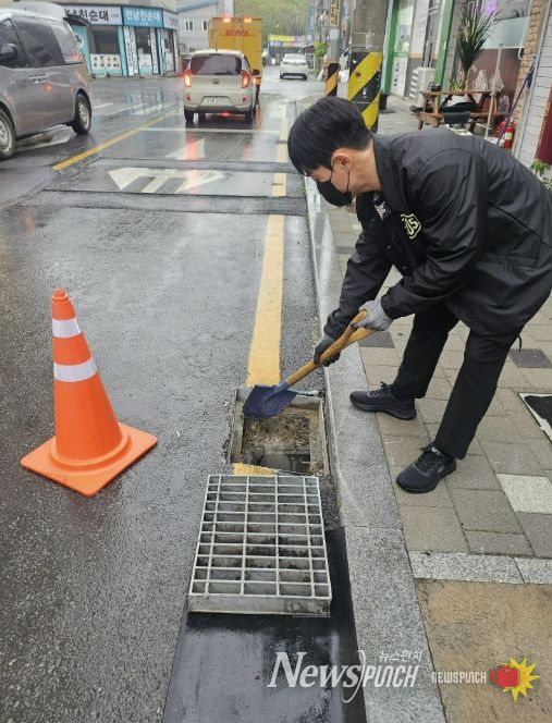 사천시, 집중호우 대비 하수관로·빗물받이 선제 정비