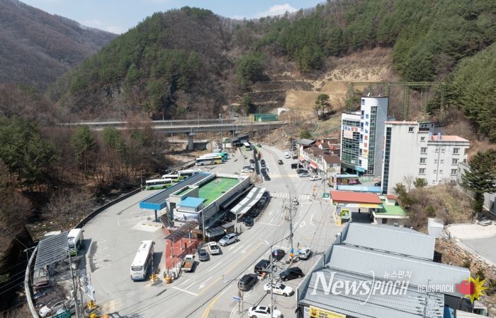 정선군, 고한·사북 공영버스터미널 택시승강장 정비 ‘이용객 편의·안전 동시 개선’