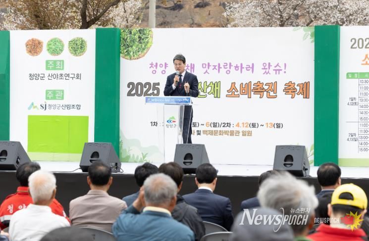 지난해 청양산채소비촉진 축제 모습