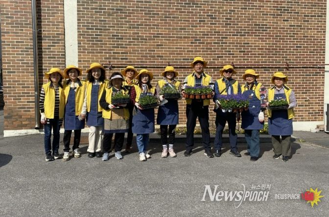 수원시 장안구 정자1동, 손바닥정원 조성 활동 전개
