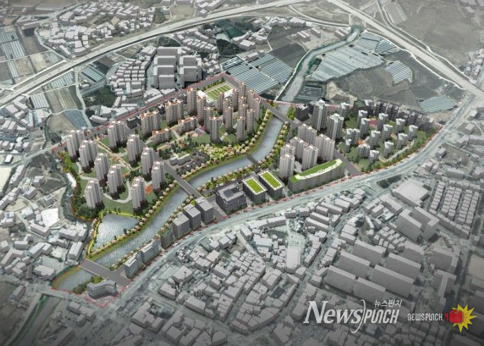 포천 송우2지구 본격 착공(조감도(지구계획 변경1차 기준))